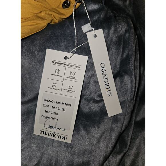 NWT! CREATMO US Sherpa Parka Winter Coat Puffer Youth Size 10-12 - Picture 7 of 9